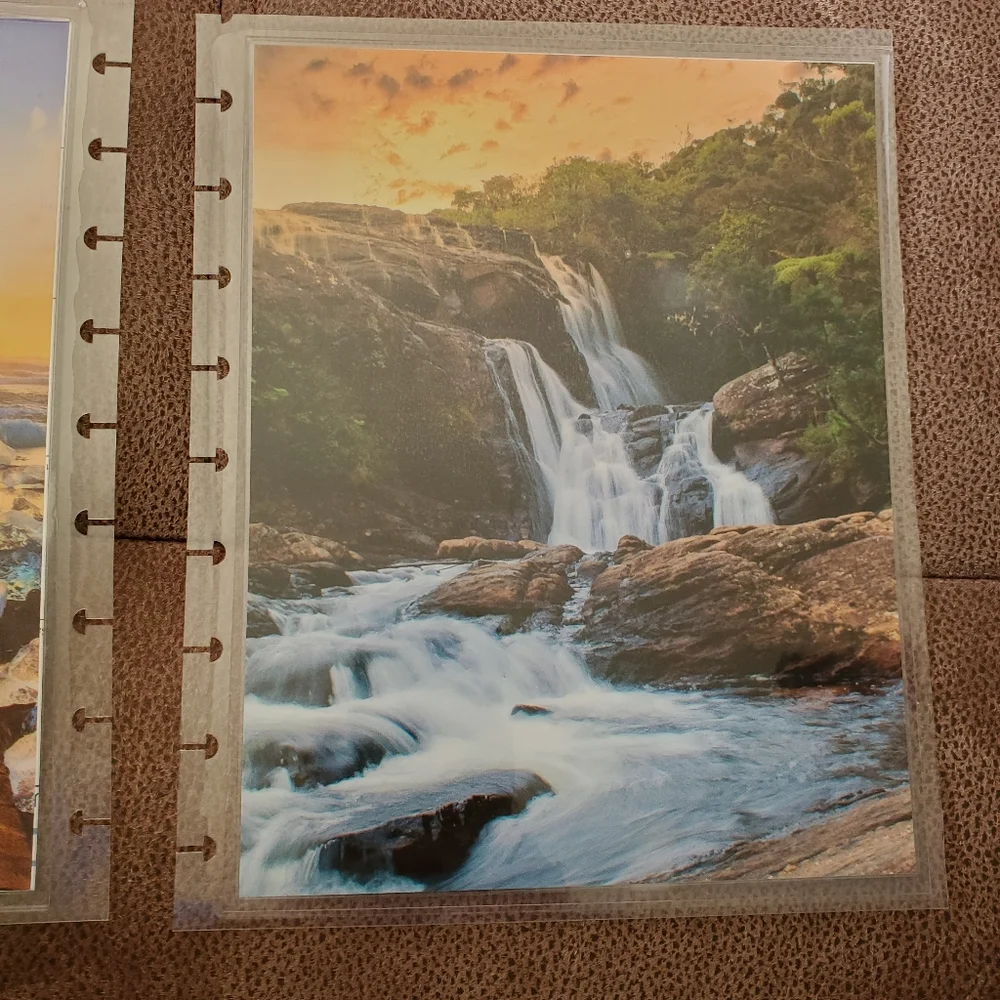 Handmade cover For A Classic Sized Disc Bound Planner Psalm 110:105 snowy road